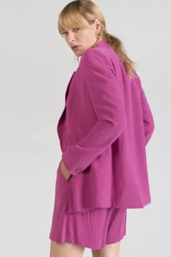 Le Temps des Cerises Veste Blazer Bek Violine Aster Shop