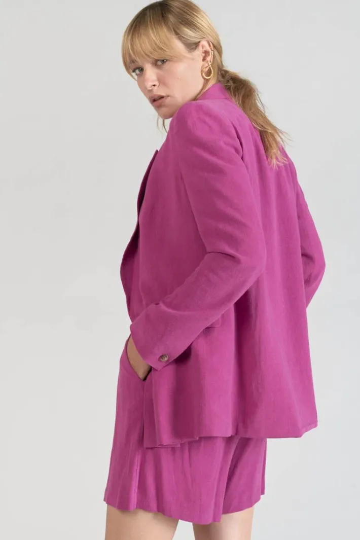 Le Temps des Cerises Veste Blazer Bek Violine Aster Shop