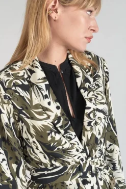 Le Temps des Cerises Veste Blazer Salome A Motif Jungle Lizard Best