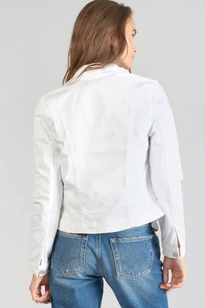 Le Temps des Cerises Veste En Jeans Lilly Blanche White New
