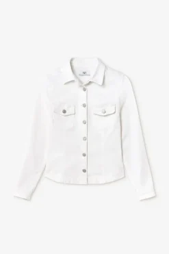 Le Temps des Cerises Veste En Jeans Lilly Blanche White New