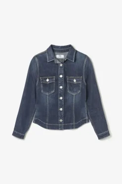 Le Temps des Cerises Veste En Jeans Lilly Bleu Fonce Blue New