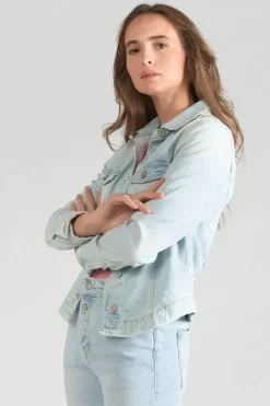Le Temps des Cerises Veste En Jeans Lilly Bleu Tres Clair Blue New