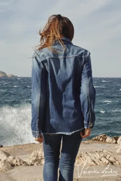 Le Temps des Cerises Veste En Jeans London Bleue By Veronika Loubry Blue Discount