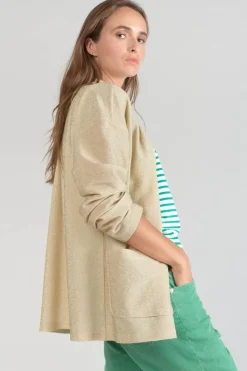 Le Temps des Cerises Veste Kimono Sobrado Dore Light Gold Cheap