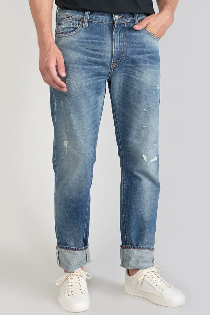 Le Temps des Cerises Vintage 700/20 Regular Jeans Destroy Vintage Bleu N°3 Blue Cheap