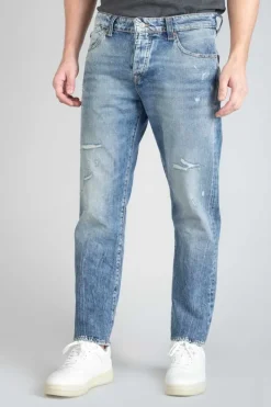 Le Temps des Cerises Vintage 700/20 Regular Jeans Destroy Bleu N°4 Blue New