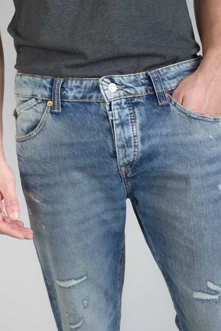 Le Temps des Cerises Vintage 700/20 Regular Jeans Destroy Bleu N°4 Blue New