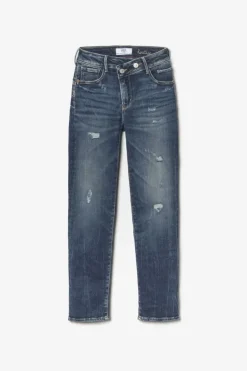 Le Temps des Cerises Zep Pulp Regular Taille Haute 7/8Eme Jeans Destroy Bleu N°2 Blue Cheap