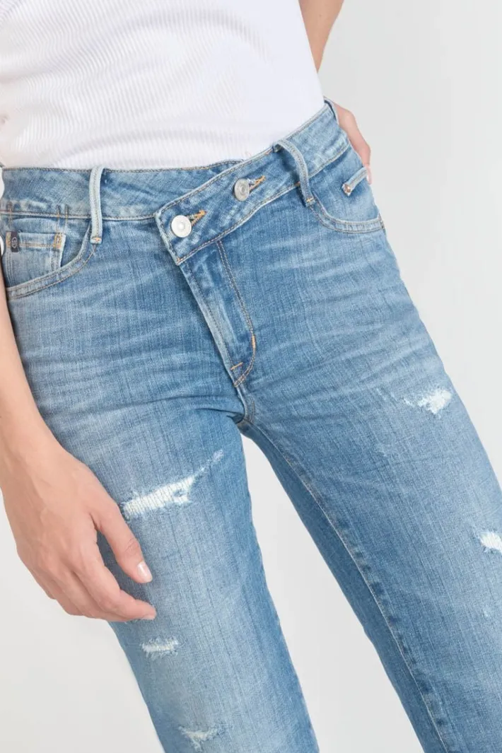 Le Temps des Cerises Zep Pulp Regular Taille Haute 7/8Eme Jeans Destroy Bleu N°4 Blue Sale
