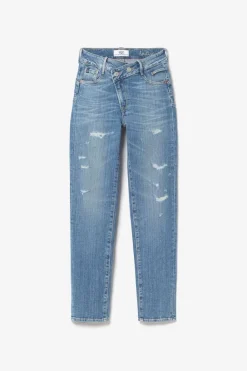 Le Temps des Cerises Zep Pulp Regular Taille Haute 7/8Eme Jeans Destroy Bleu N°4 Blue Sale